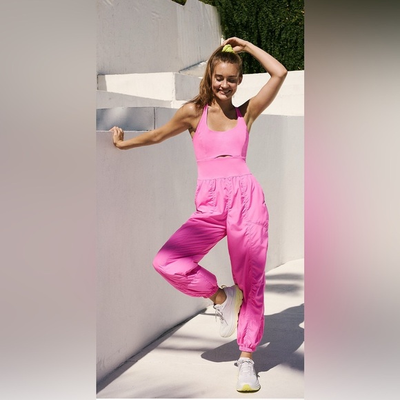 FP Movement by Free People Pants - Free People Righteous Onesie pink jumpsuit FP Movement